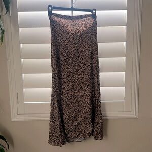 Reformation, long-skirt, leopard. Size 2.